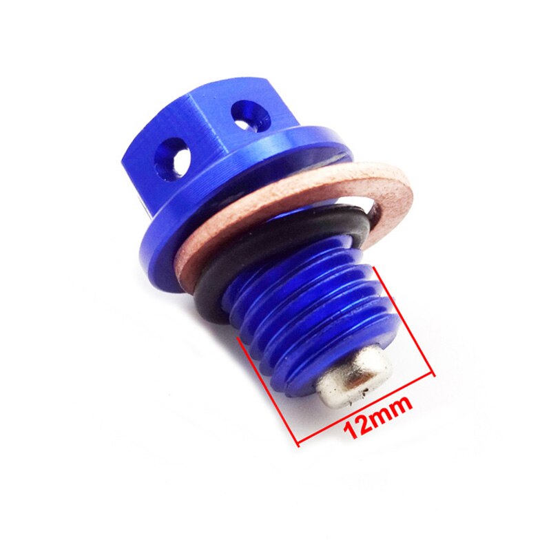 2x Blue Engine Magnetic Oil Drain Bolt Plug For 50cc 90cc 110cc 125cc 140cc 150cc 160cc Lifan YX Zongshen Pit Dirt Bike ATV Quad