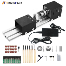 Lathe Machine Turning Lathe Woodworking DIY Wood Lathe Milling Machine Mini Lathe Buddha Pearl Grinding Polishing Beads