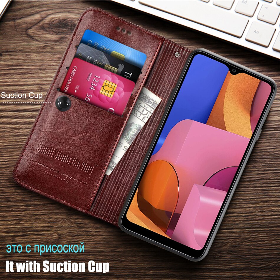 For Samsung Galaxy A20s Case flip leather Phone Case For Samsung A20s phone case Cover book wallet with card holder