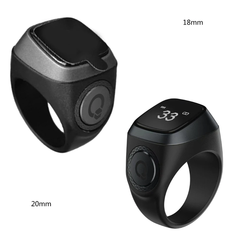 Elektroninen digitaalinen sormenjälkilaskuri oled-näyttö tasbih-laskin ja rukousaikamuistutus rukouslaskin