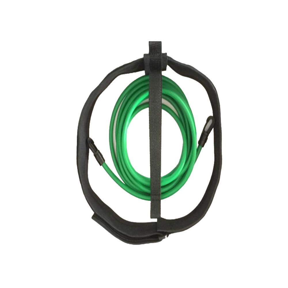 Arnés ajustable para Entrenamiento de natación, cinturón de resistencia, cuerda de seguridad para piscina, herramienta para natación, ejercitador, equipo de cuerda de seguridad: green