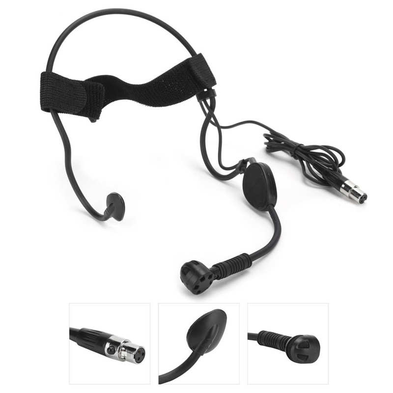 Noise Reduction Microphone Headworn Microphone for Wireless System Teacher Microphone Karaoke Guides Accessory