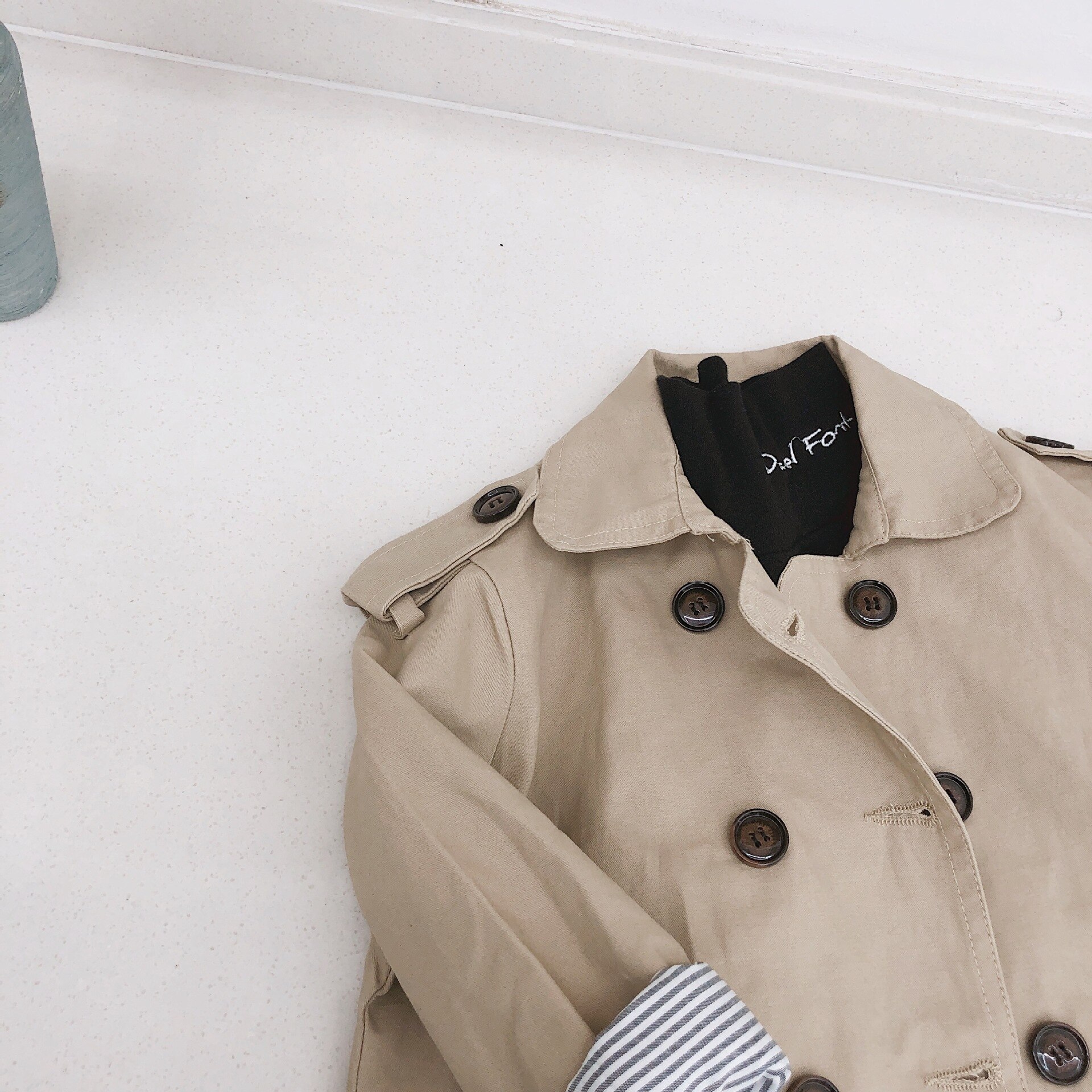 Herbst Koreanisch Stil jungen übergroßen graben jacken freundlicher verlieren gestreiften Patchwork lange mäntel freundlicher outwears