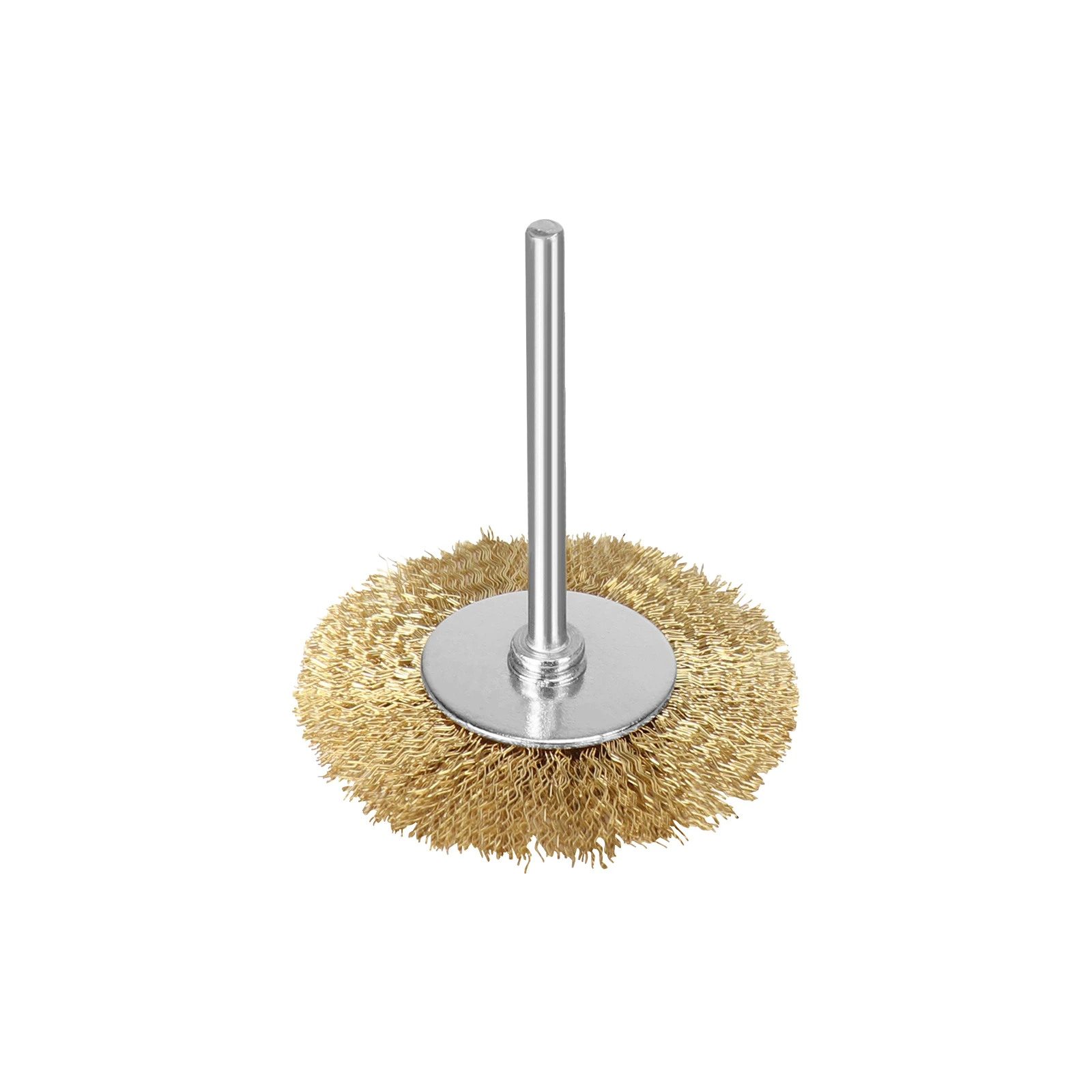 Accessoires Dremel, brosse rotative en acier de 22mm, brosses à roue métallique Dremel pour meuleuse, outil rotatif pour Mini perceuse de polissage 10 pièces