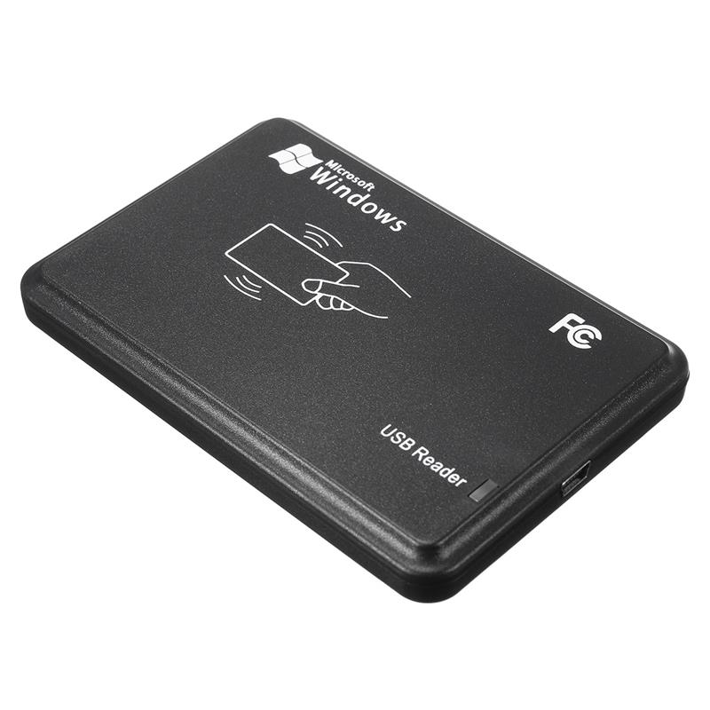 RFID Reader for Access Control 125KHz Black USB Proximity Sensor Smart rfid id Card Reader + 30ps card kit Optional