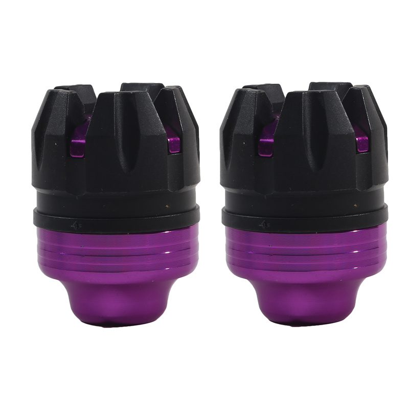 2Pcs Motorcycle Front Rear Fork Wheel Crash Protector Anti-Falling Frame Slider Protector Motorcycle Crash Protect Motocross: Champagne