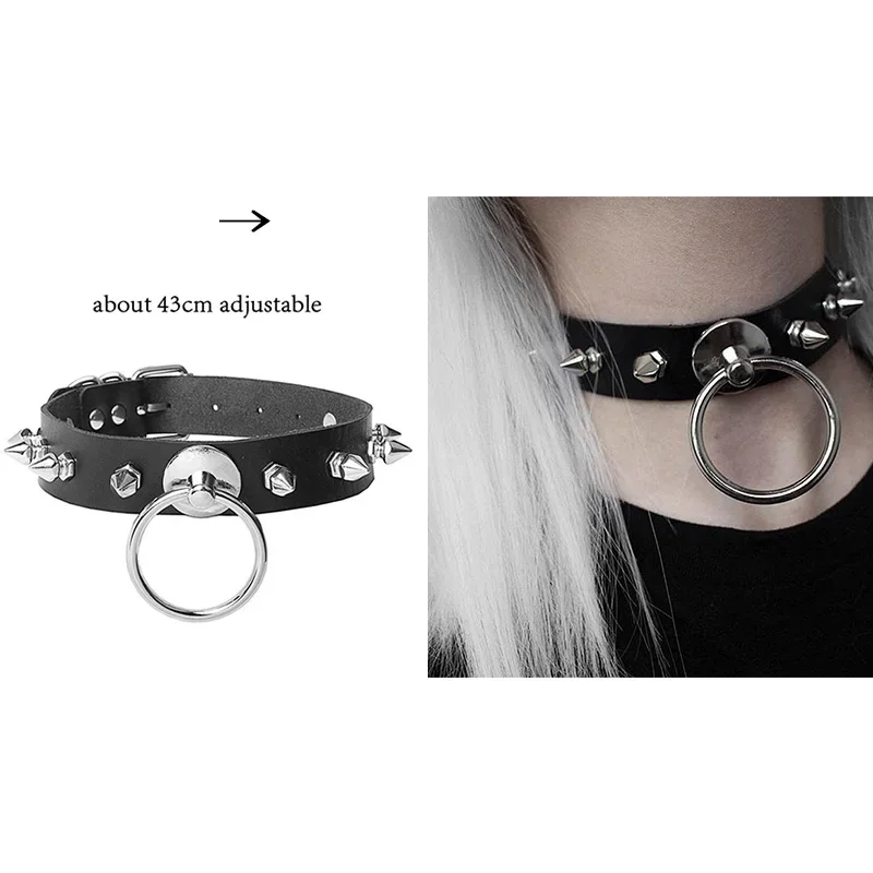 Harajuku Chocker Sexy Heart Lock Key Rivets Black Goth Punk Chokers Gothic Choker Naszyjnik dla kobiet Hip Hop Bondage Cosplay: Szampańskie złoto