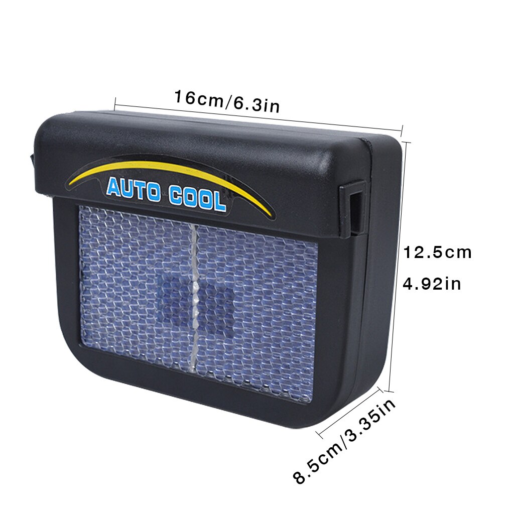 Solar Power Auto Window Exhaust Fan Cool Air Vent Cooling
