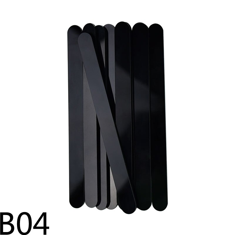 10pcs Acrylic Ice Cream Sticks 11.5x1cm Popsicle Sticks Kids DIY Ice Cream Making Crafts Flat Head Popsicle Stick Kitchen Tools: B04