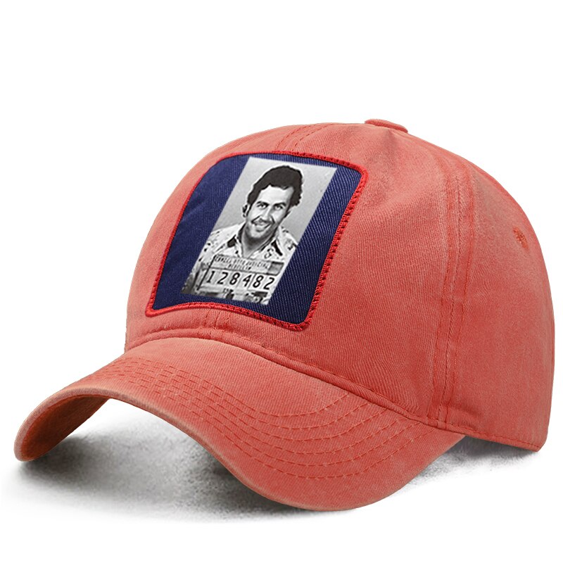 Gorra de béisbol de Pablo Emilio Escobar Gaviria para mujer, gorro de béisbol estilo Harajuku, Hip Hop, padre, camionero sólido, Snapback, Boinas de cola de caballo: Orange 6