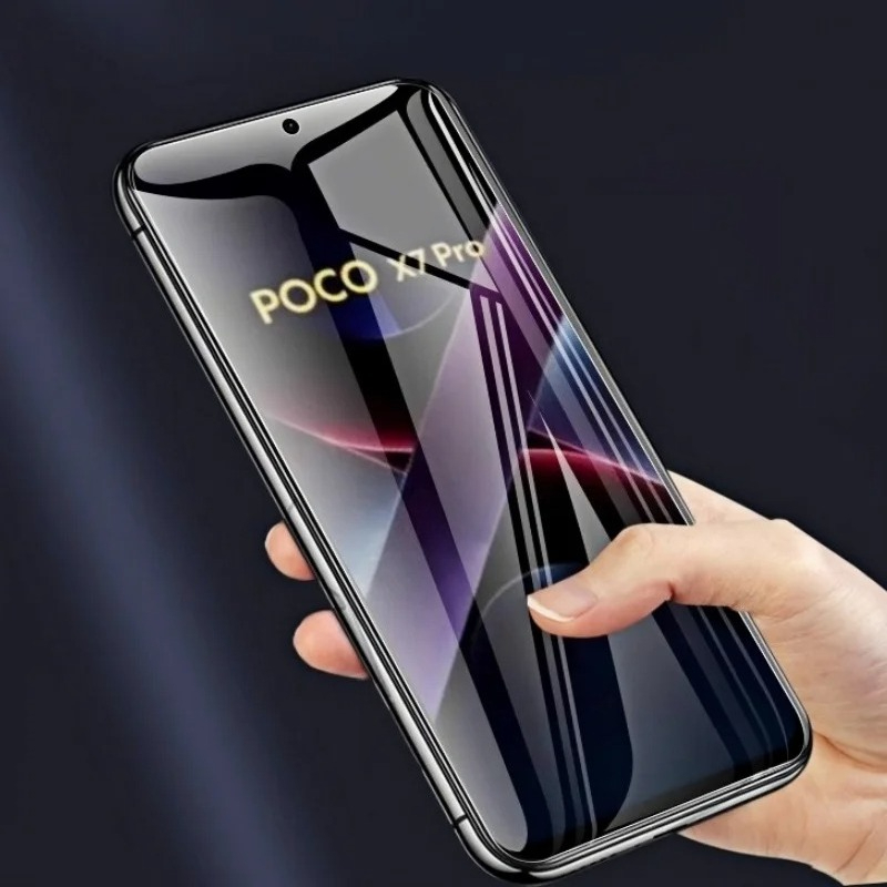For Xiaomi POCO X7 Pro Premium Tempered Glass Fingerprint Unlock Glass For Xiaomi POCO X7Pro X6Pro Dust Free Screen Protector