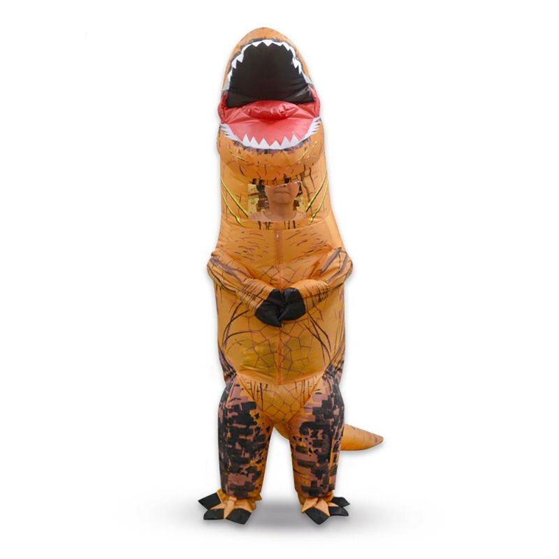 Inflatable Dinosaur Costume Mascot Child Adults Halloween Blowup Outfit Cosplay