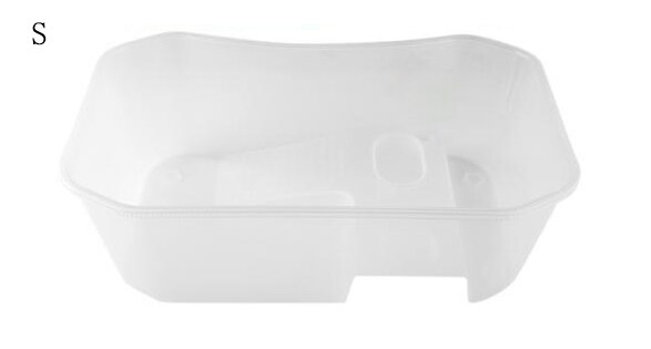 Petshy Reptile Tortoise Turtle Tank Vivarium Box Aquarium Tank with Basking Ramp Plastic Open Reptiles Amphibians Breeding Box: White-S