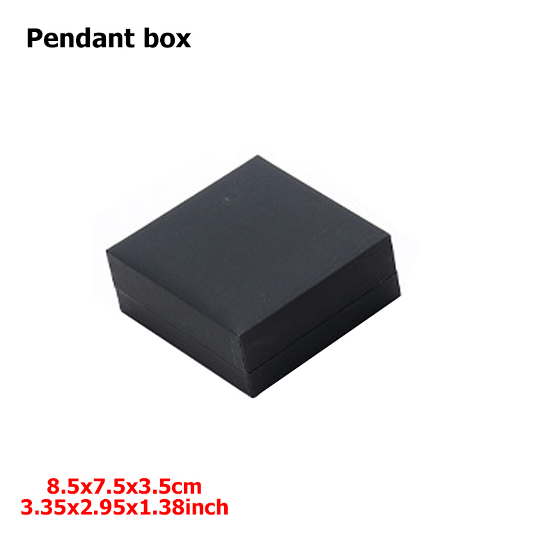 6 Styles Available PU Jewelry Box Suit for Necklace Ring Pendant Bracelet Makeup Table Jewelry Storage Box: black