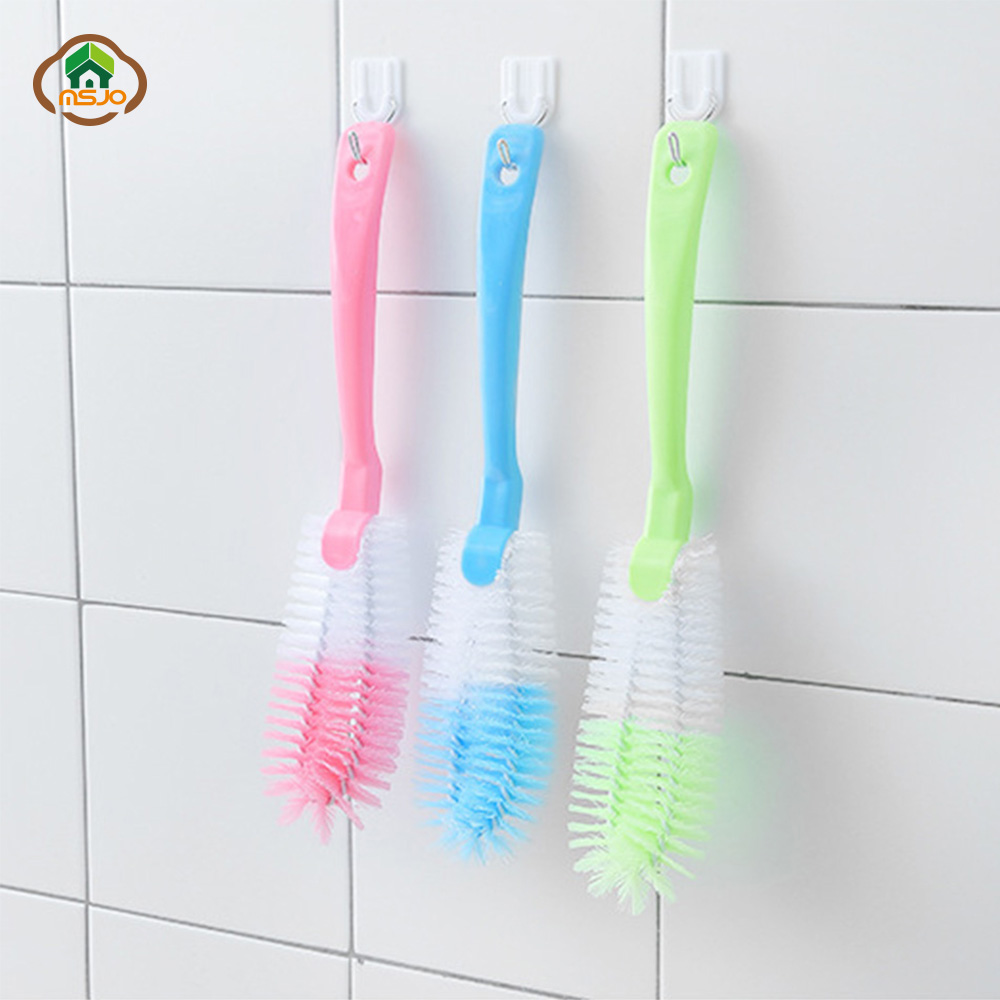 Cepillo de limpieza MSJO para limpiador de botellas, sartén, cocina, baño, casa, cepillo de limpieza, botella de agua, accesorios de limpieza de cocina