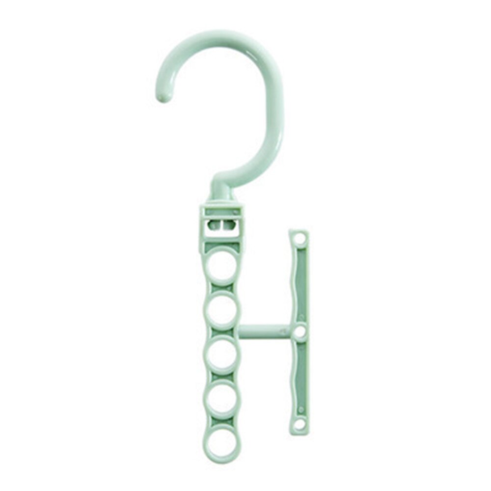 5Hole Space Saver Wonder Magic Haak Hanger Closet Organizer Ruimte Besparen Praktische: green