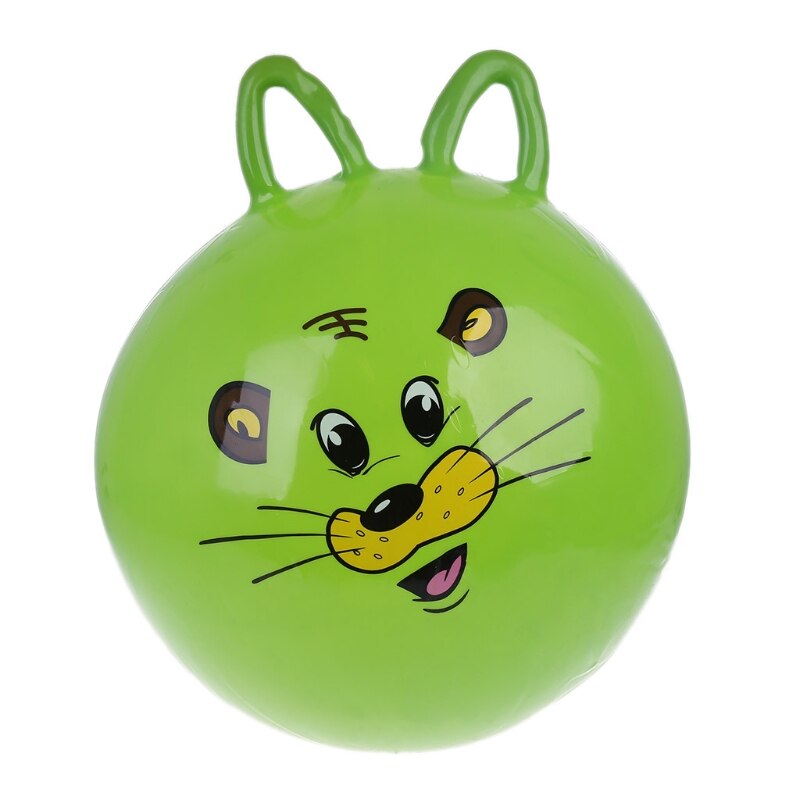 18\" Cat Ear Inflatable Jump Ball Hopper Bounce Retro Ball With Handle