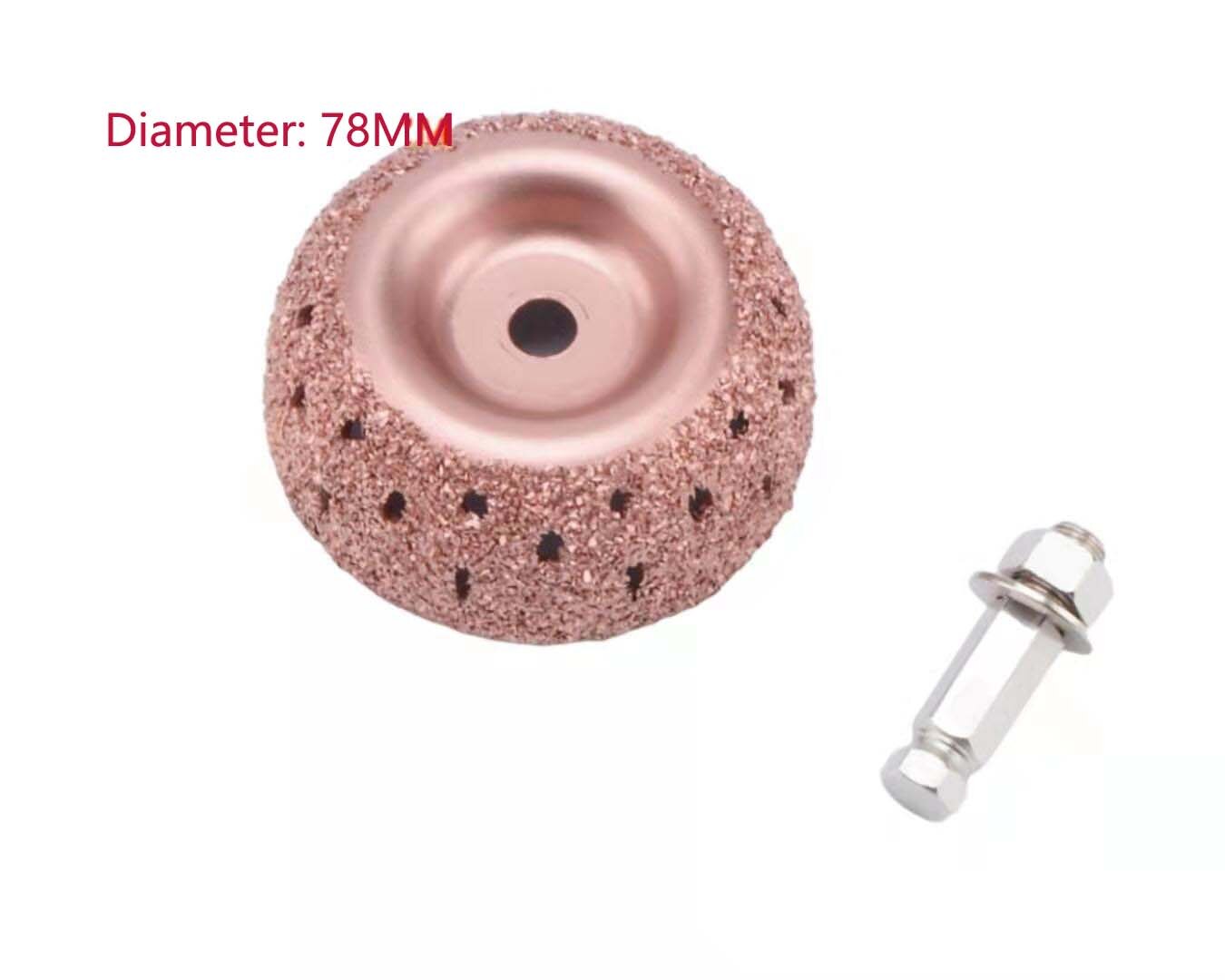 Band Buffing Wheel Kit Diamant Slijpschijf Ronde Slijpen Hoofd 2 &quot;2.5 Inch 38Mm Autoband Reparatie Buffer air Grinder W/ Adapter: 1pc 78mm low speed