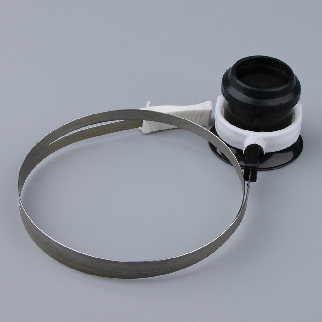 3X 4X 5X Lupe Schmuck Uhr Reparatur Vergrößerungs Brille Lupe Objektiv Juwelier Uhr Reparatur mit Draht Auge Lupe Halfter Band: 3X