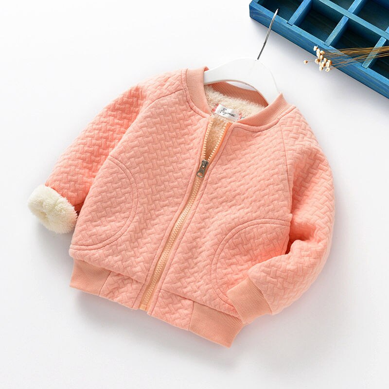 Baby Mädchen Dicke Jacken Für Baby Kleidung freundlicher Samt Reißverschluss Mäntel Winter Kleinkind Jungen Warme Jacke Lässig Baby Oberbekleidung