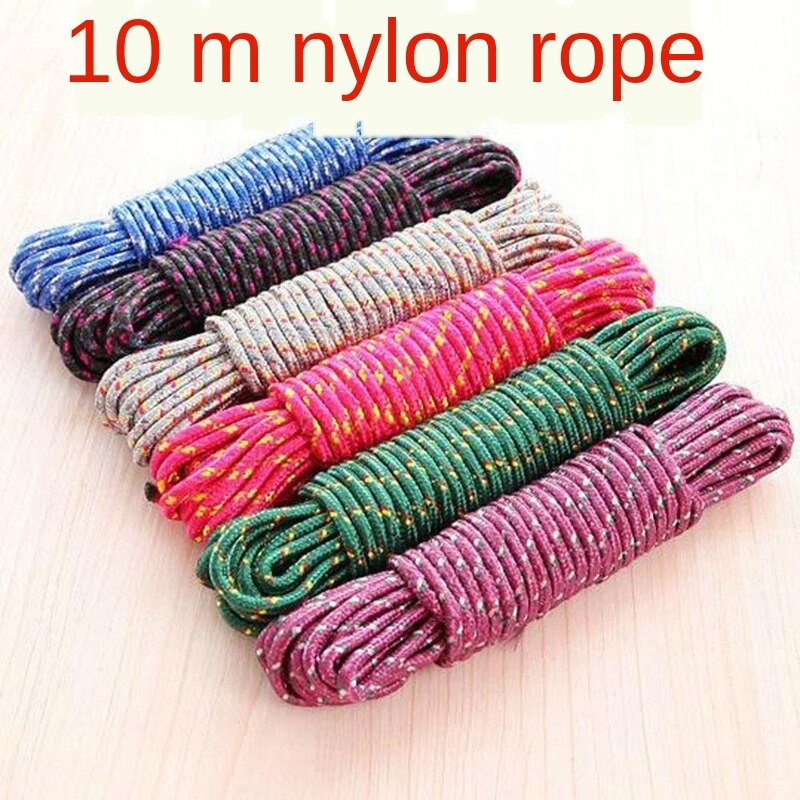10M Rough Multi-Function Drying Rope Nylon Non-Slip Windproof Air The Clothe Rope Air The Clothe Outdoor Air A Quilt Rope