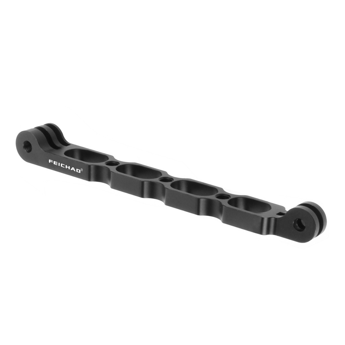 Bras d&#39;extension pour Support de casque, rallonge de 1/4 trous, poignée pour Insta360 One x2, caméra d&#39;action pour Gopro: 16cm Black