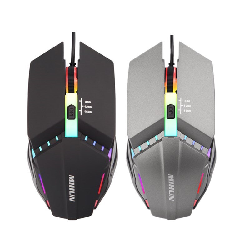 Ergonomic Wired Gaming Mouse LED 1600 DPI USB Computer Mouse Gamer RGB Mice Computer Laptop Desktop Gaming Mouse