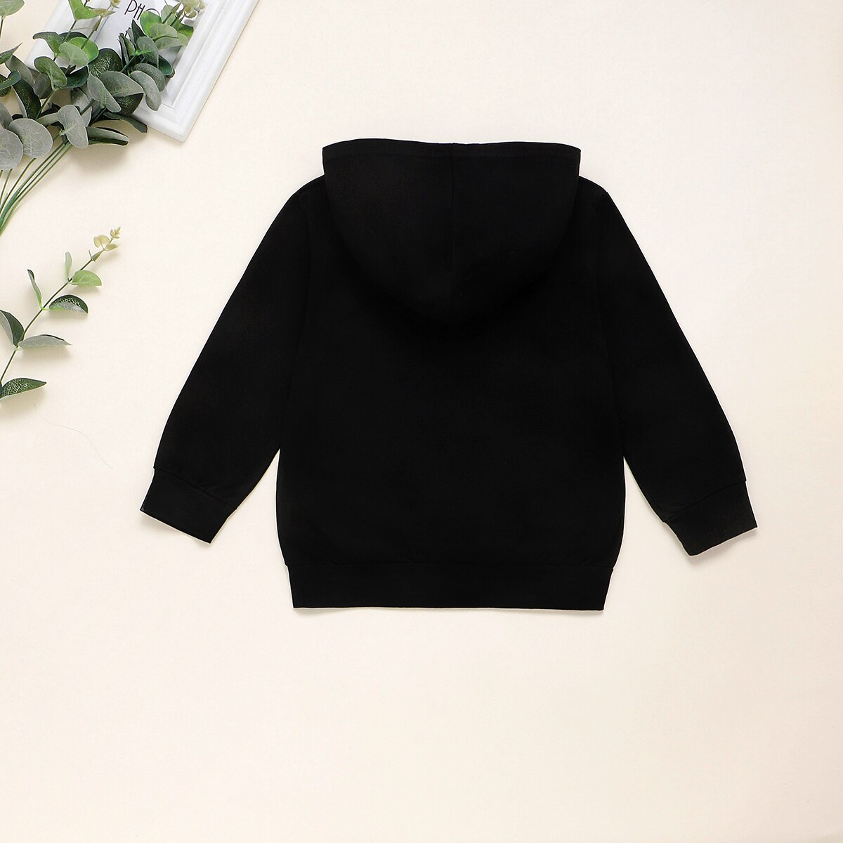 Otoño niño chico bebé niño Niñas Ropa con capucha manga larga letra impresión Top Sudadera con capucha carta Casual sudadera