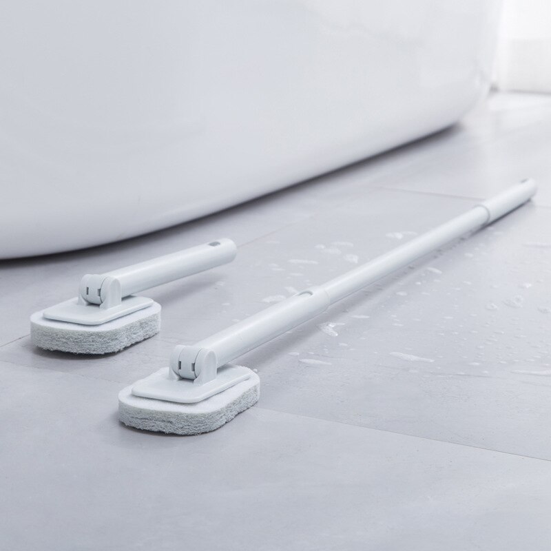 Brosses à long manche pour salle de bain, brosses de nettoyage de toilettes, brosses à éponge de baignoire, carreaux de sol de toilettes, brosses à carreaux en céramique, sol