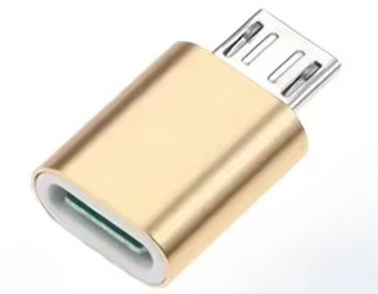 USB Type C Female To Micro USB Male Adapter Connector Type-C Micro USB Charger Adapter V8 Charging Data Transmission Converters: Gold