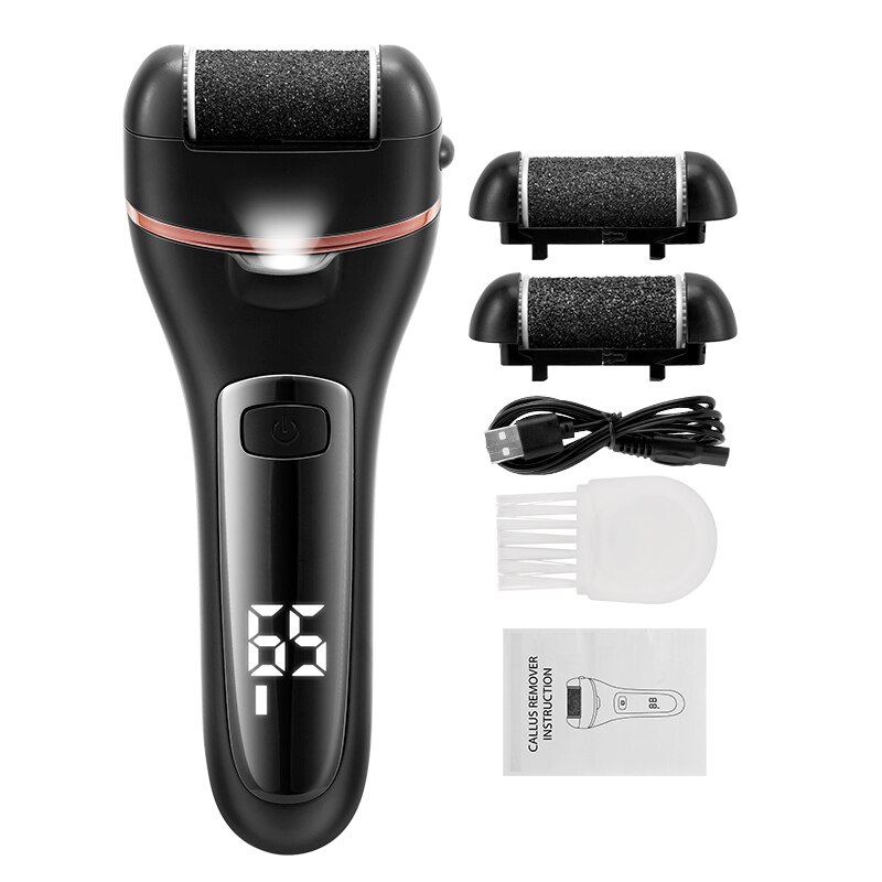 Rechargeable Foot Callus Remover Waterproof Hard Skin Remover Foot Removing Dead Skin Foot Files Electric Foot Callus Remover: plum