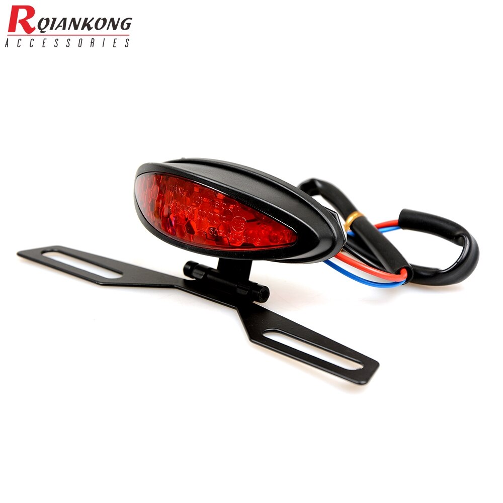 Universal Motorcycle Tail Rear Light Red LED Lamp Brake Stop Light Moto Turn Signal For Kawasaki ZX 6R 9R ZR7S ZX900 ZZR600 Z900