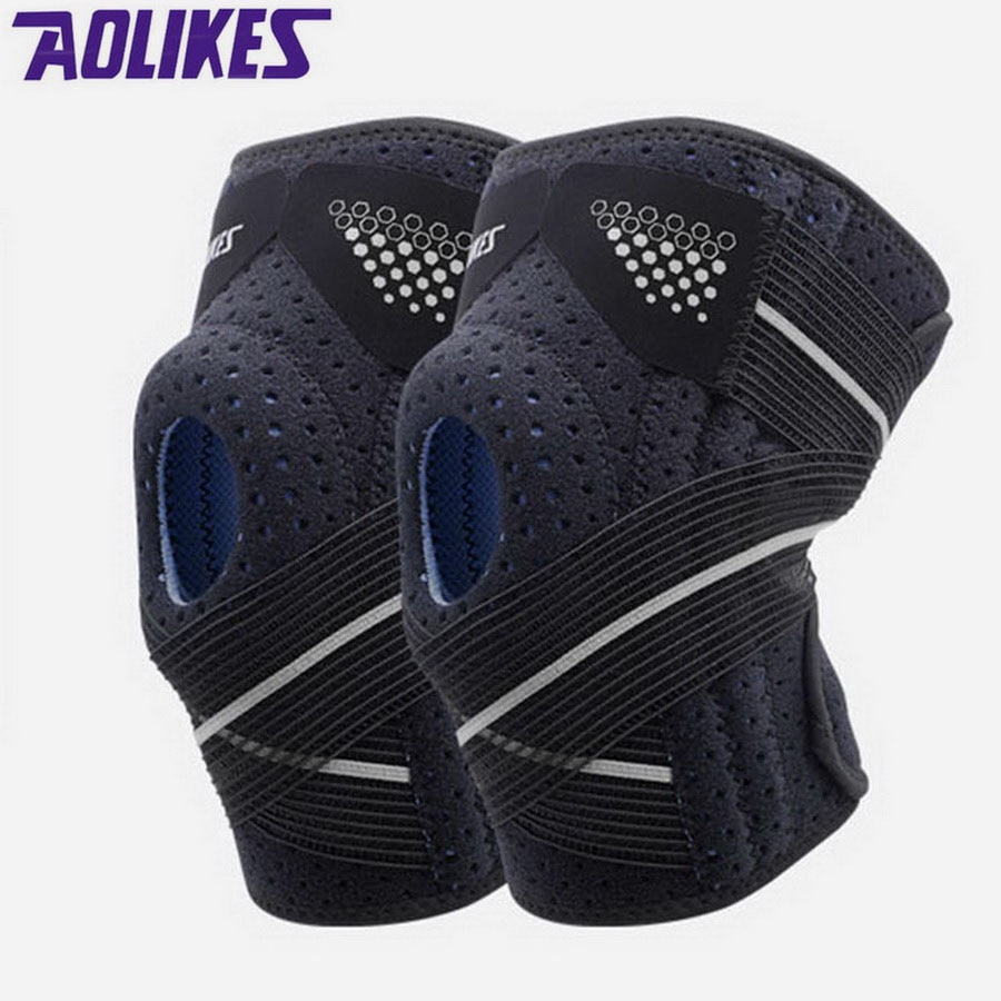 2 pezzi ginocchiere sportive ciclismo ginocchiera compressione ortesi molle supporto ginocchiera palestra mtb artrite lavoro ginocchiera