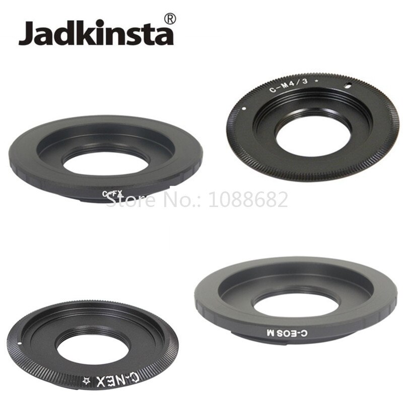 Jadkinsta-Adaptador de anillo C para lente de película, montaje de lente CCTV para Canon EOS M FX NEX M4/3 mft, C-EOS M C-NEX C-FX/3