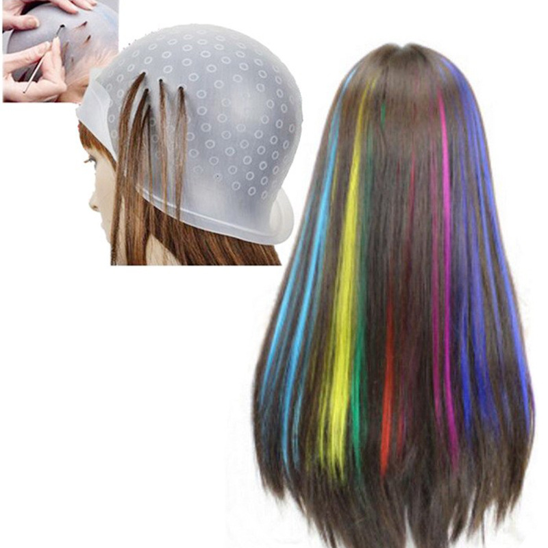 Gorro para teñir el cabello para resaltar la capucha, gorro para teñir el cabello, gorro Meches de silicona para arañazos, gorro para pintar el cabello, gorro para mechas
