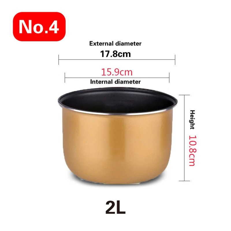 Mini olla arrocera eléctrica para el coche, revestimiento para cocinar arroz, accesorios universales, 1,2 L-4L: Rosa