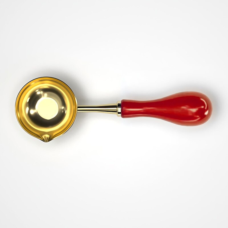 Wax Seal Wooden Handle Spoon DIY Retro Craft Stamp Envelope Wedding Invitation Sealing Wax Spoon Stamp Making Tool