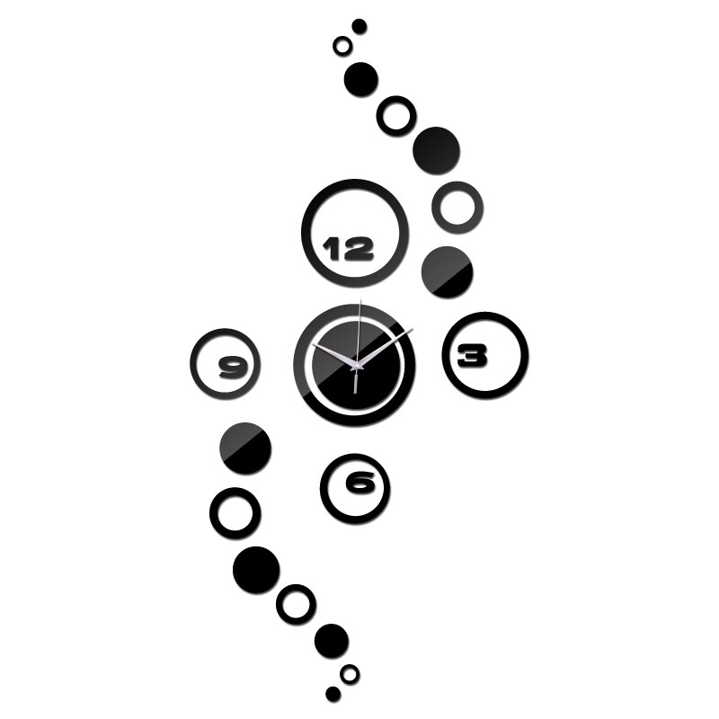 real acrylic watch wall 19pcclock modern luxury mirror 3d watches clocks 4numbers abstract