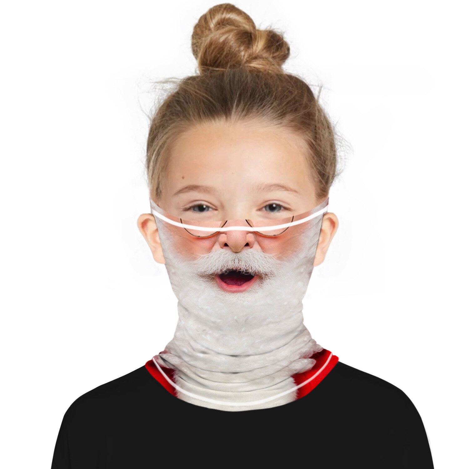 Kinderen printen stofdichte rijoren magische hoofdband multifunctionele kerstbaard sjaals ademende bandana's