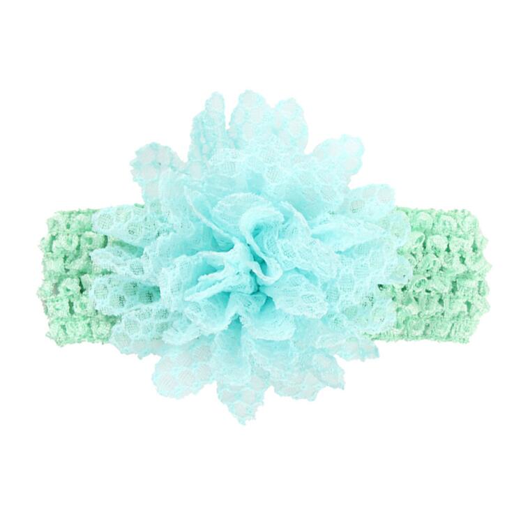 1 Piece MAYA STEPAN Children Girls Lace Flower Hair Head Band Accessories Baby Newborn Hair Rope Headband Headwear Headwrap: 11