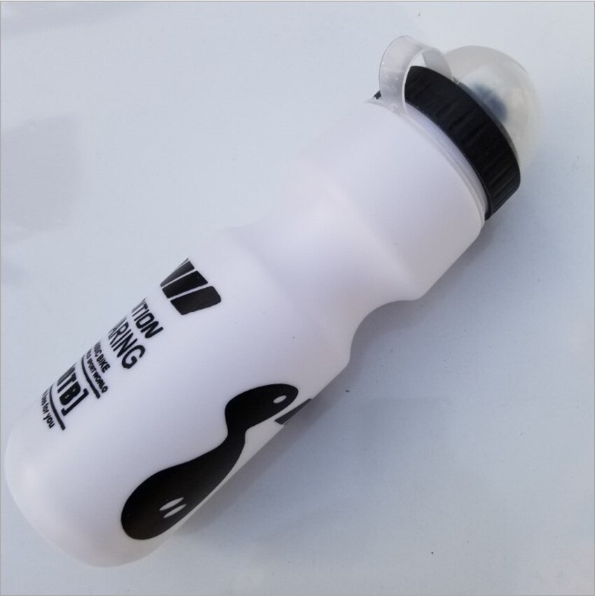 Mountainbike Fiets Water Drink Fles Buitensporten Plastic Draagbare Ketel Water Fles Lekvrij Drinkware: WHITE