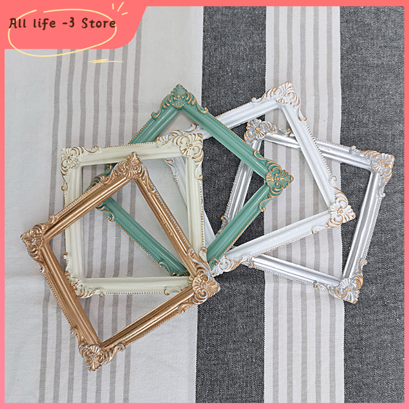 INS Retro Mini Photo Frame DIY Resin Craft Vintage Picture Frame Miniature Photo Frame Accessories Photo Props