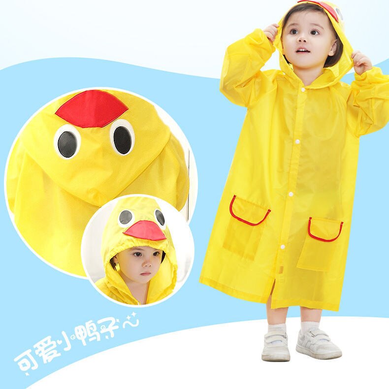 Chubasquero de dibujos animados para niños, ropa de lluvia coreana, bonito poncho para bebé, artículos para el hogar, parque infantil, Festival Songkran, 1 Uds.
