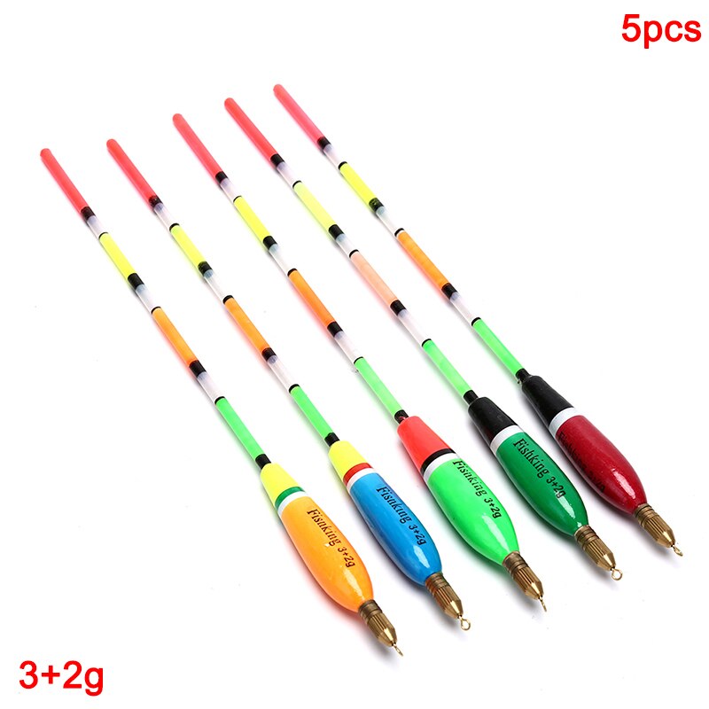 5Pcs/Lot fishing Float 3+2g/4+2g/5+2g/6+2g Mix Color Fishing Float Barguzinsky Fir Floats For Carp Fishing Fishing Tackles Tools: A