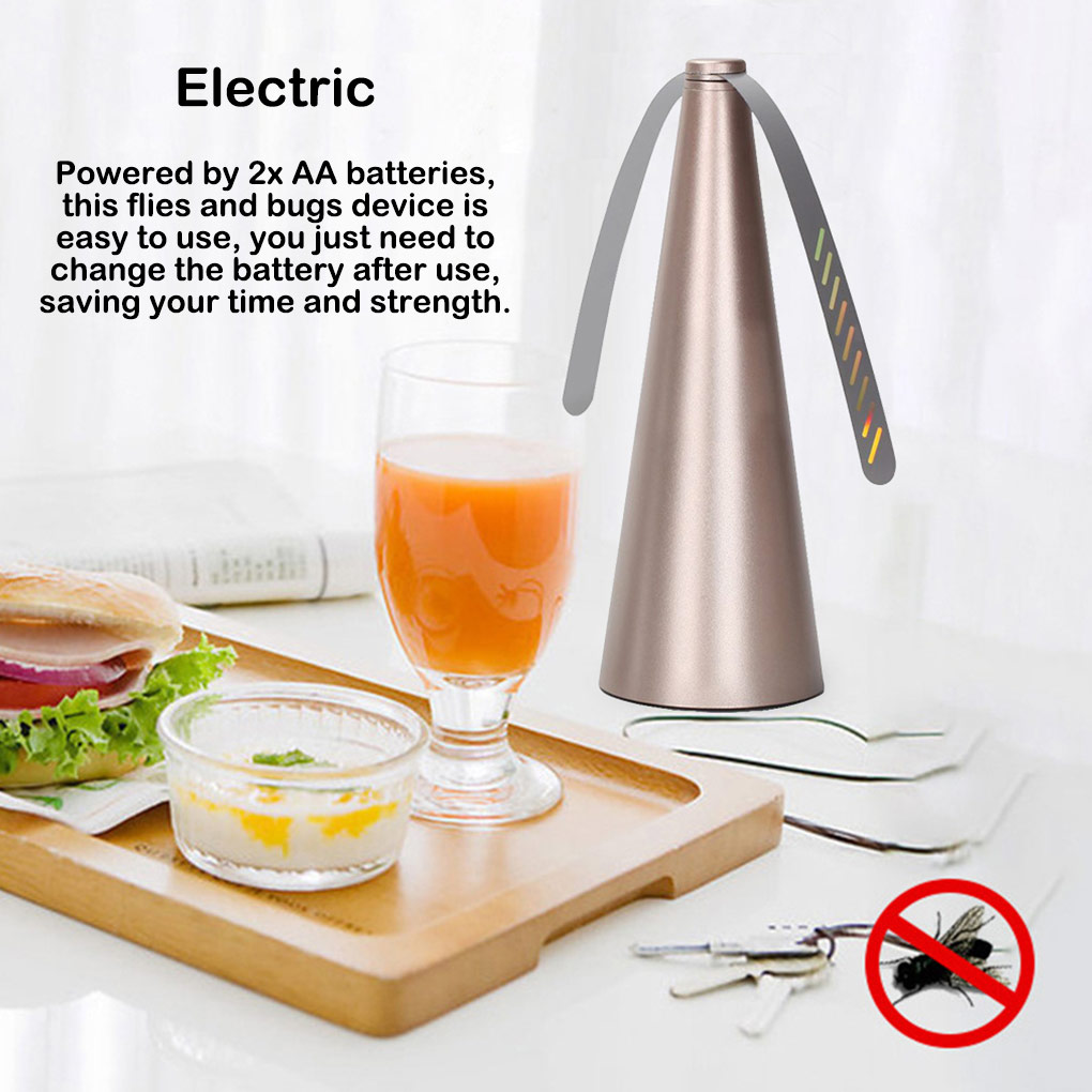 Outdoor Fly Bug Repeller Keuken Eettafel Maaltijd Pest Fan Desktop Tafelblad Elektrisch Batterij-aangedreven Voedselbeschermer Tool