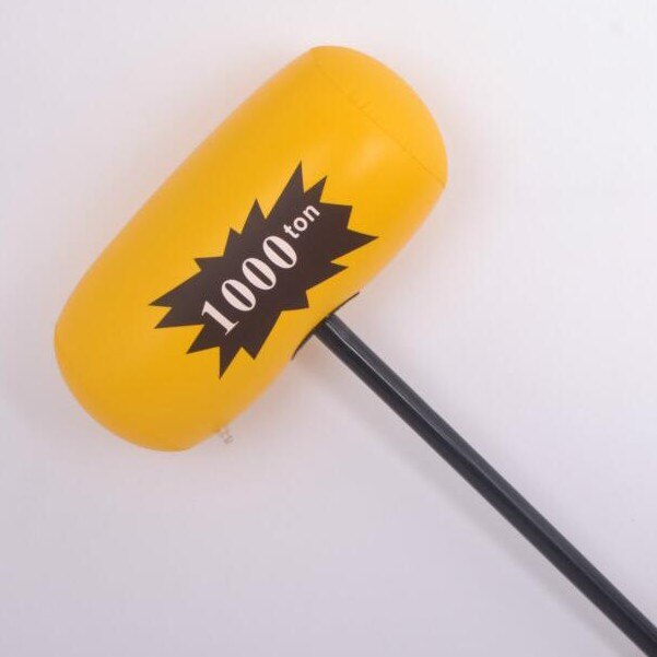 Lucht Hamer Duizend-Ton Hamer Opblaasbaar Speelgoed Opblaasbare Hamer Blow Up Lawaaimaker Speelgoed Percussie Speelgoed Beat Speelgoed Hamer spelen Speelgoed: YELLOW