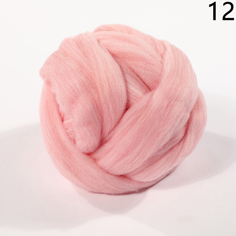 250g Super Thick Natural Wool Chunky Yarn Felt Wool Roving Yarn Spinning Hand Knitting Spin Yarn Diy Blanket Crocheting Supply: 12