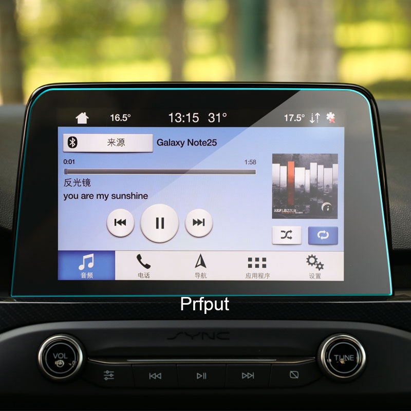 Protector de pantalla de vidrio templado para coche, película protectora de acero para Ford Focus Mk4 Sync3 , navegación GPS