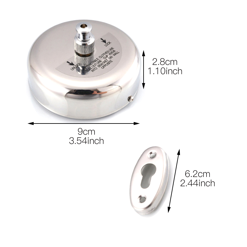 Wall mount 304 Stainless Steel Clothesline Folding Clothes Horse Extendable Laundry Hanger Retractable Drying Rack Clothes Rope