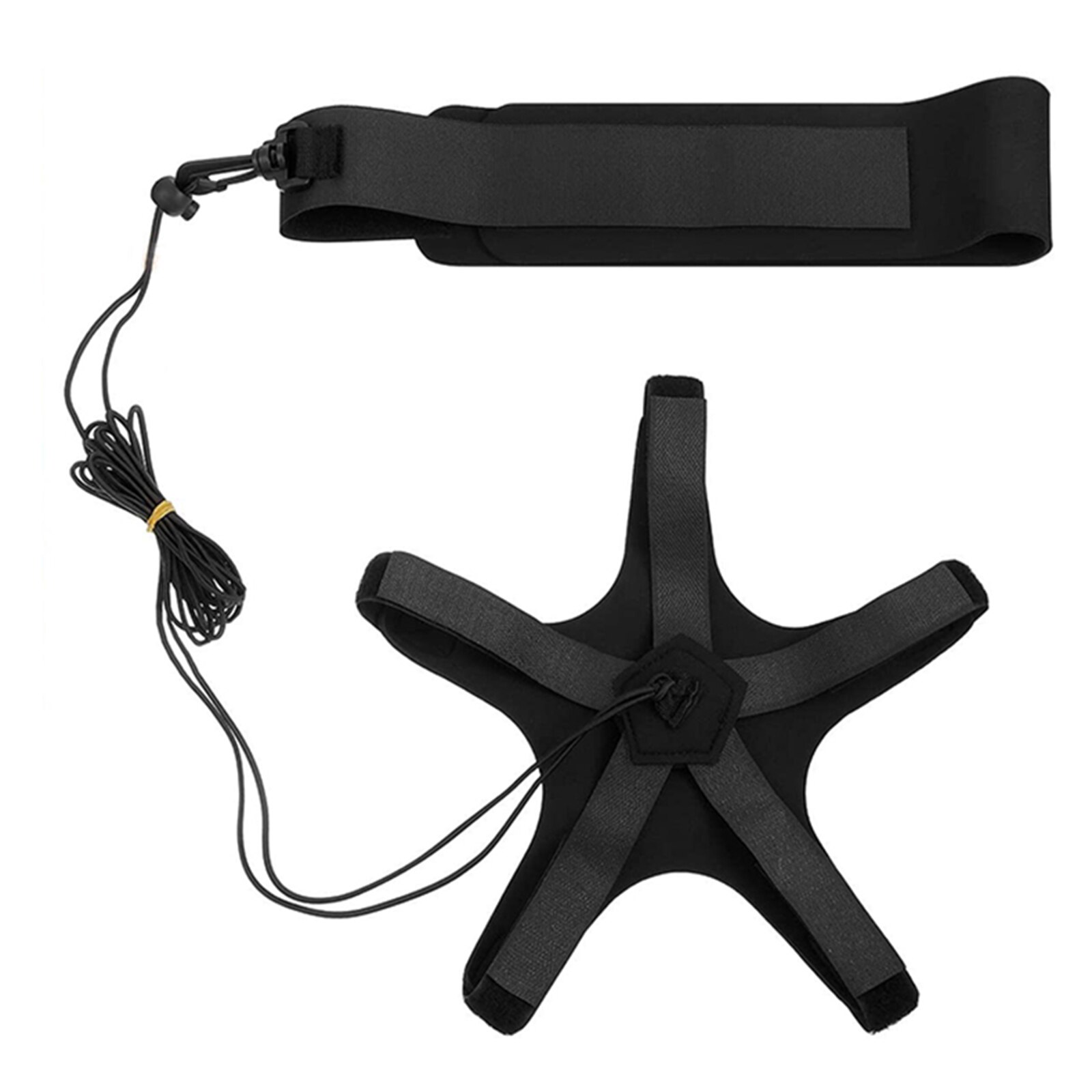 Football Training Belt Kick Practice Aid Sports Assistance Adjustable Sport Equipment Soccer Ball: Black